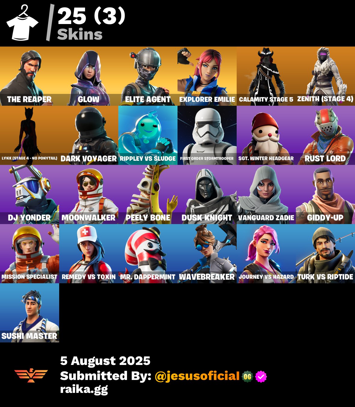 CUENTA FORTNITE 25 SKINS "THE REAPER + GLOW + TOMA LA L"