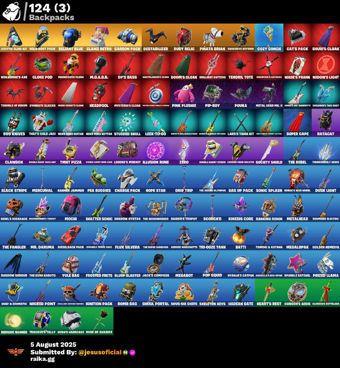 CUENTA FORTNITE 86 SKINS "JELTY + LINA SCORCH + TRILOGY"