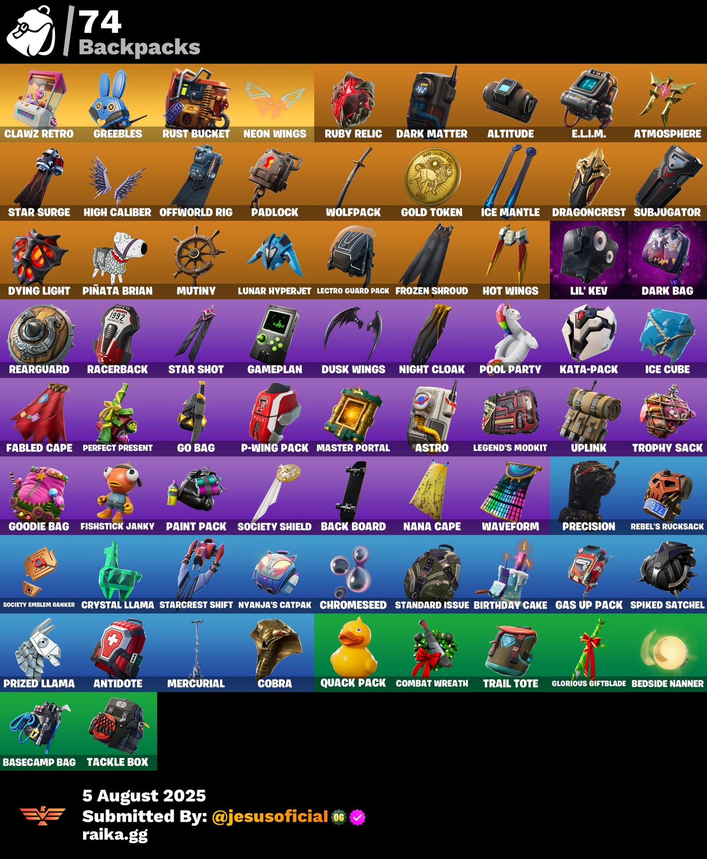 CUENTA FORTNITE 74 SKINS "POLO PRODIGY + TOMA LA L + THE REAPER"