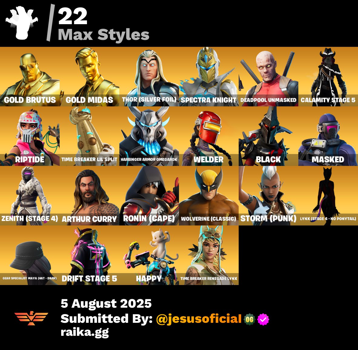 CUENTA FORTNITE 60 SKINS "TRAVIS SCOTT + GOLD MIDAS + STW OG"