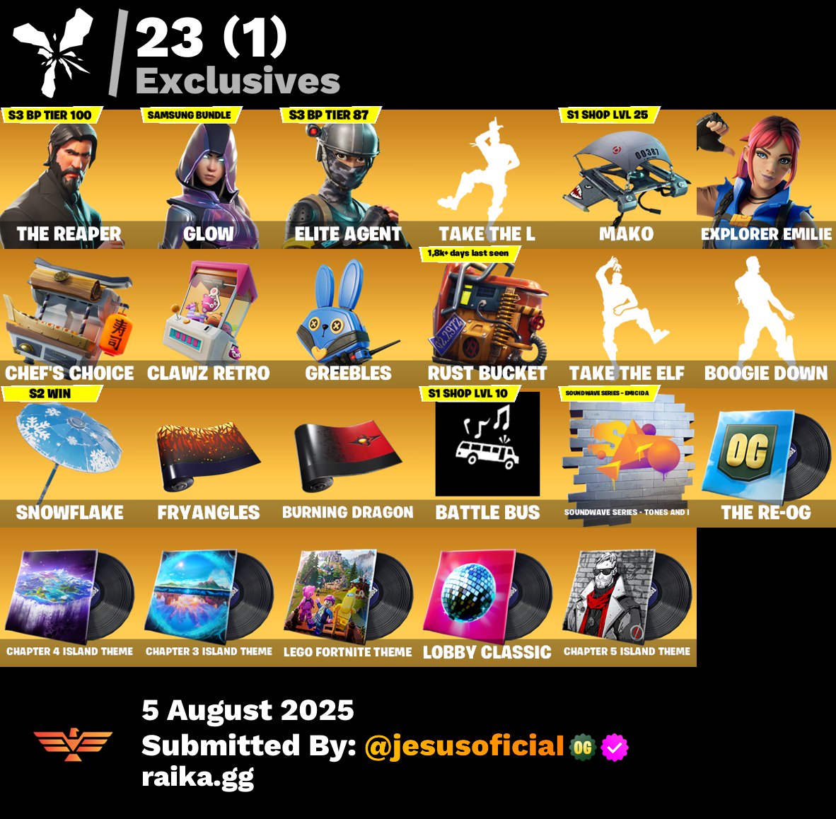 CUENTA FORTNITE 25 SKINS "THE REAPER + GLOW + TOMA LA L"