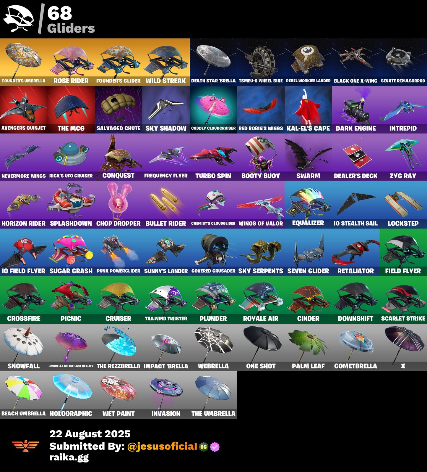 CUENTA FORTNITE 69 SKINS "STW OG + BANANIN + DERIVA"