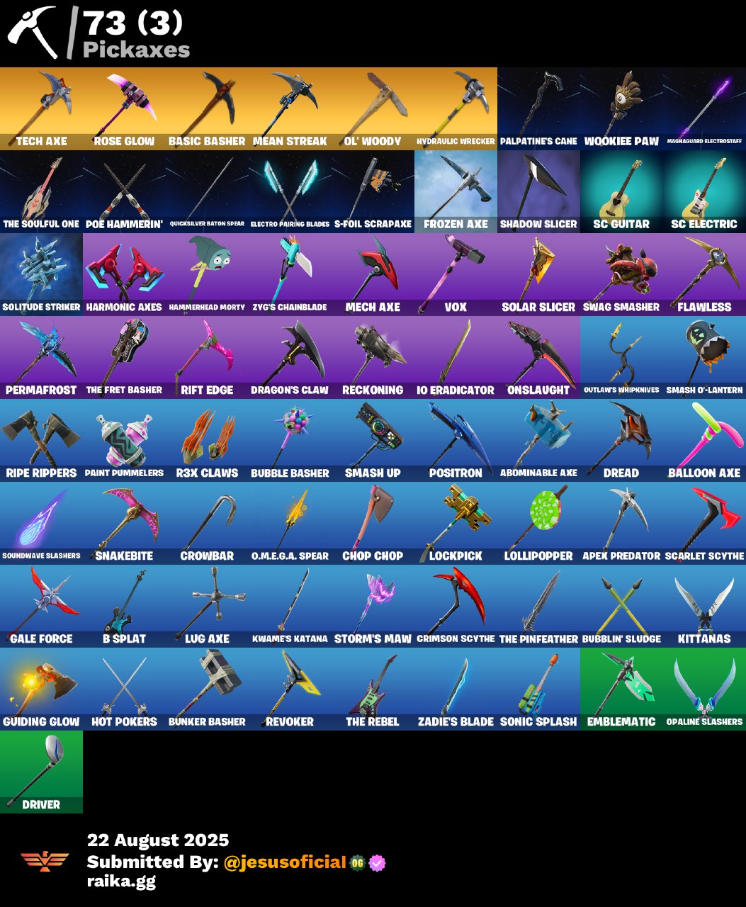 CUENTA FORTNITE 69 SKINS "STW OG + BANANIN + DERIVA"