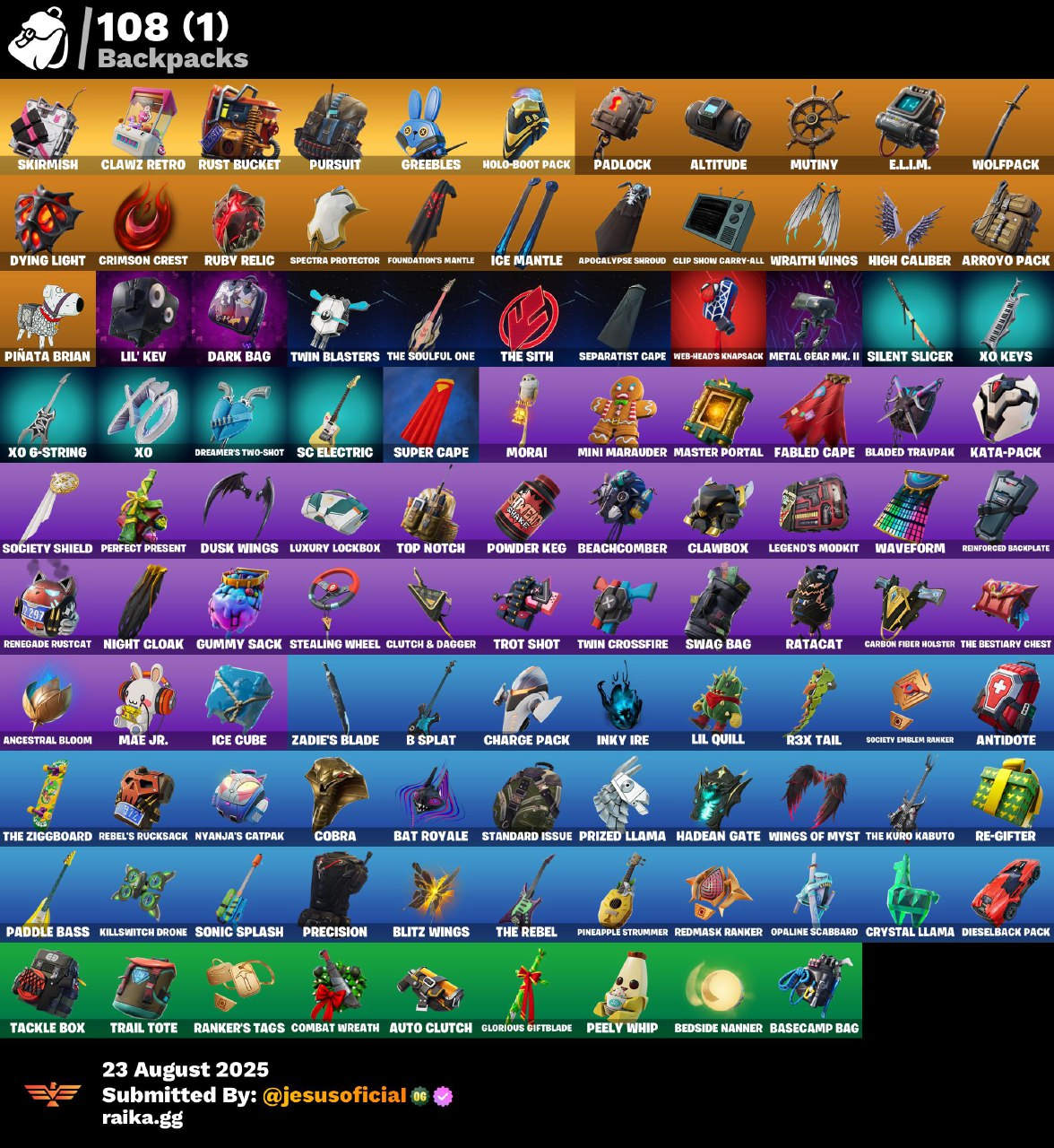 CUENTA FORTNITE 85 SKINS "IKONIK + STW OG + RAGE"