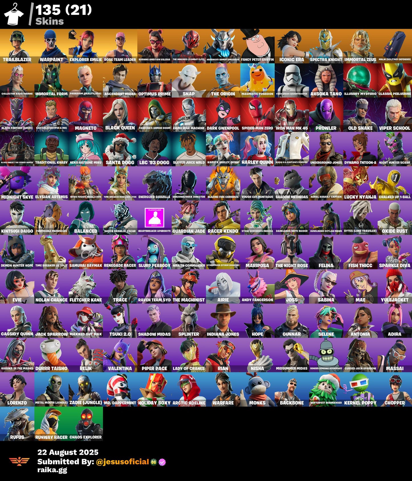 CUENTA FORTNITE 135 SKINS "STW OG"
