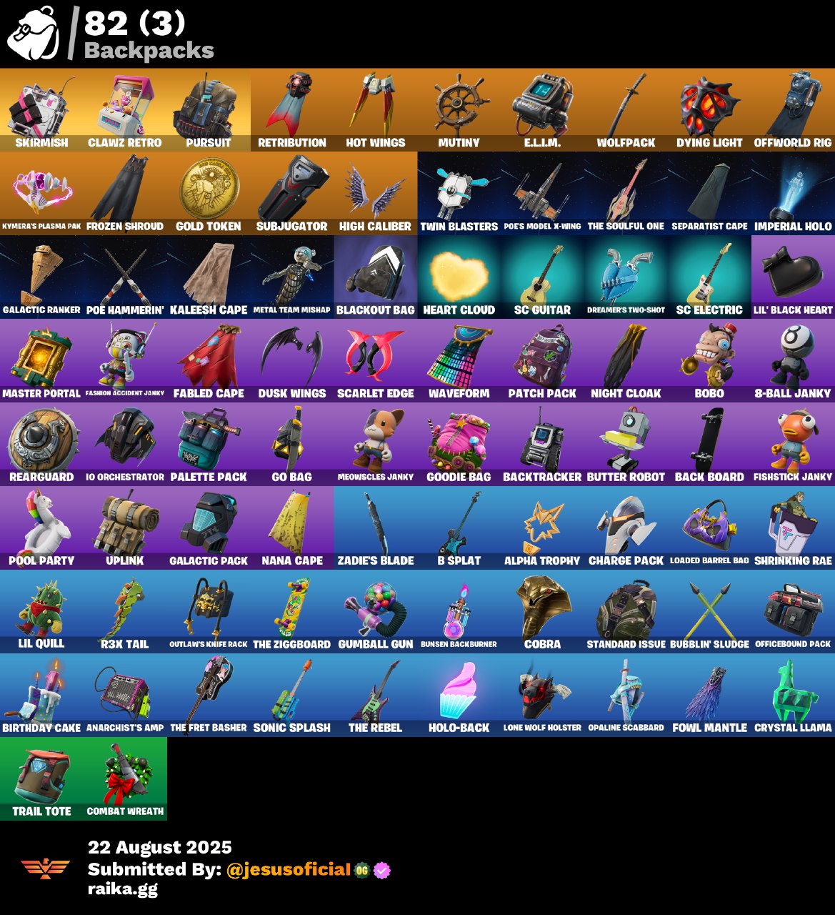CUENTA FORTNITE 69 SKINS "STW OG + BANANIN + DERIVA"