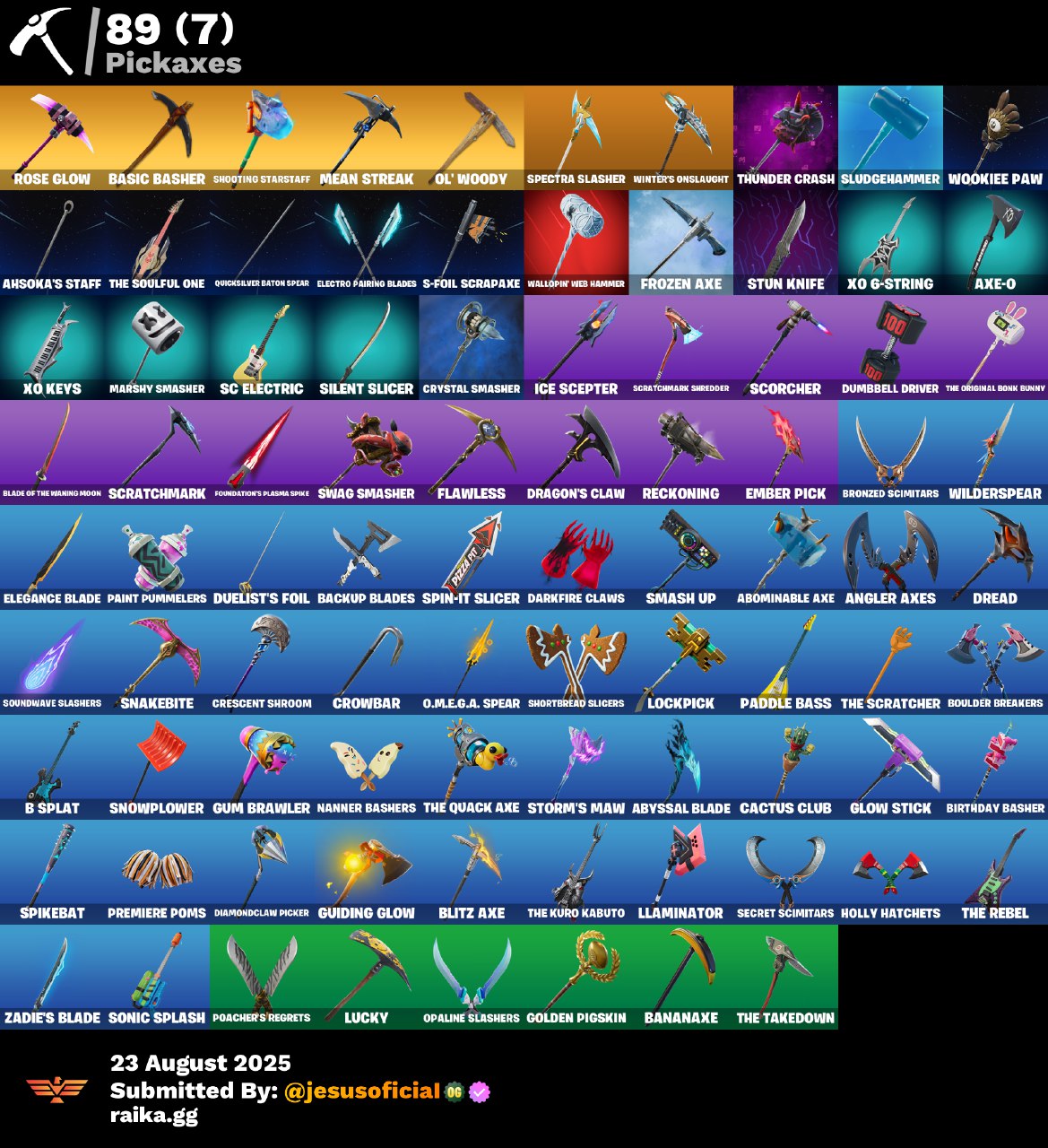 CUENTA FORTNITE 85 SKINS "IKONIK + STW OG + RAGE"
