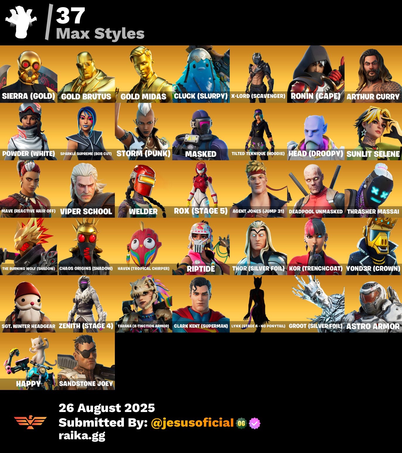 CUENTA FORTNITE 136 SKINS "EÓN + MONCLER + PICO MINTY"