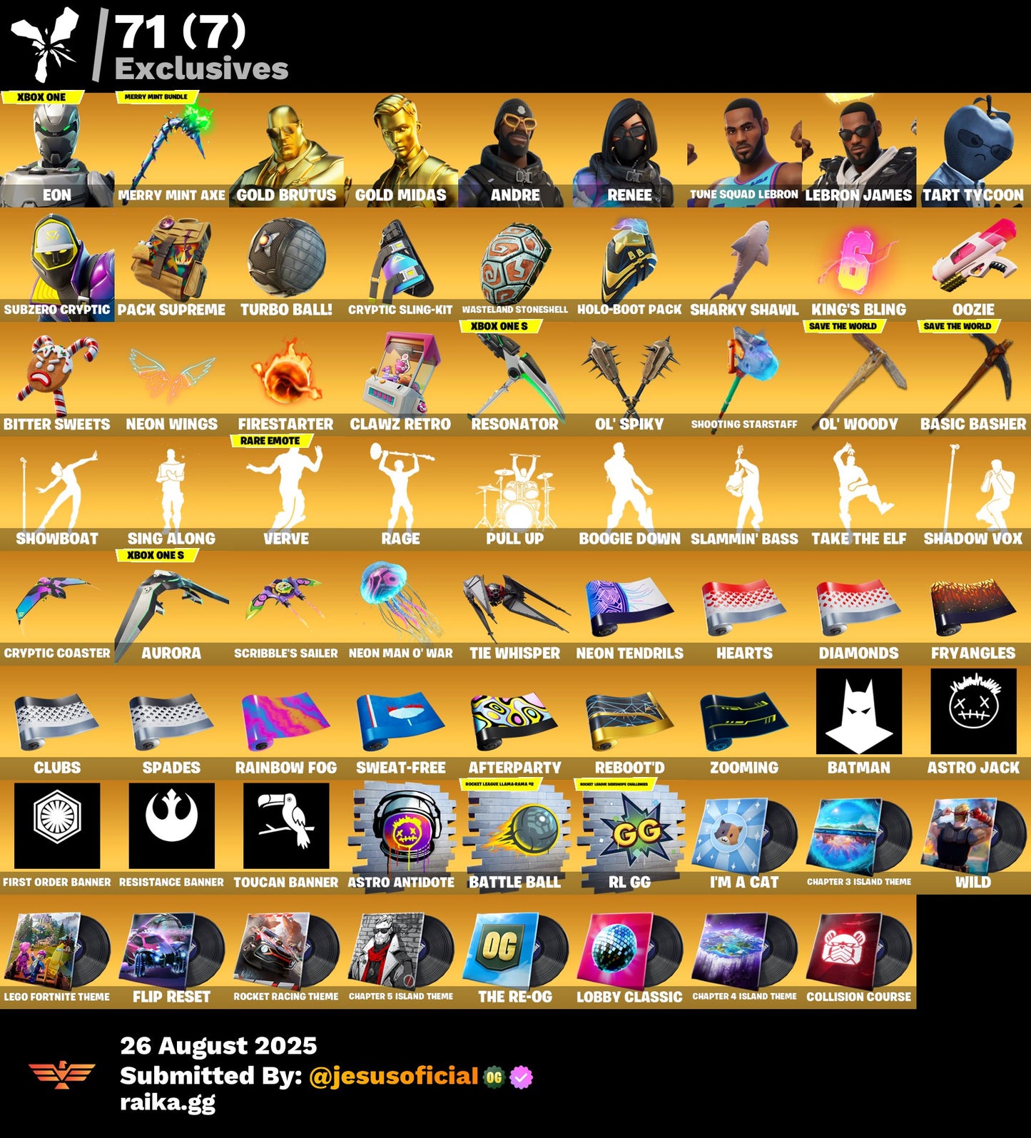 CUENTA FORTNITE 136 SKINS "EÓN + MONCLER + PICO MINTY"