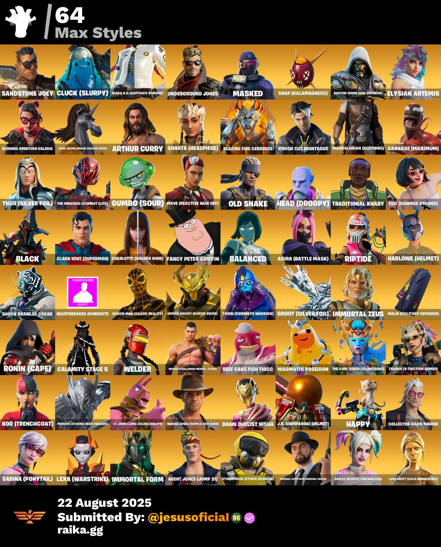 CUENTA FORTNITE 207 SKINS "WILDCAT + STUCK + RISA DE BURRO"