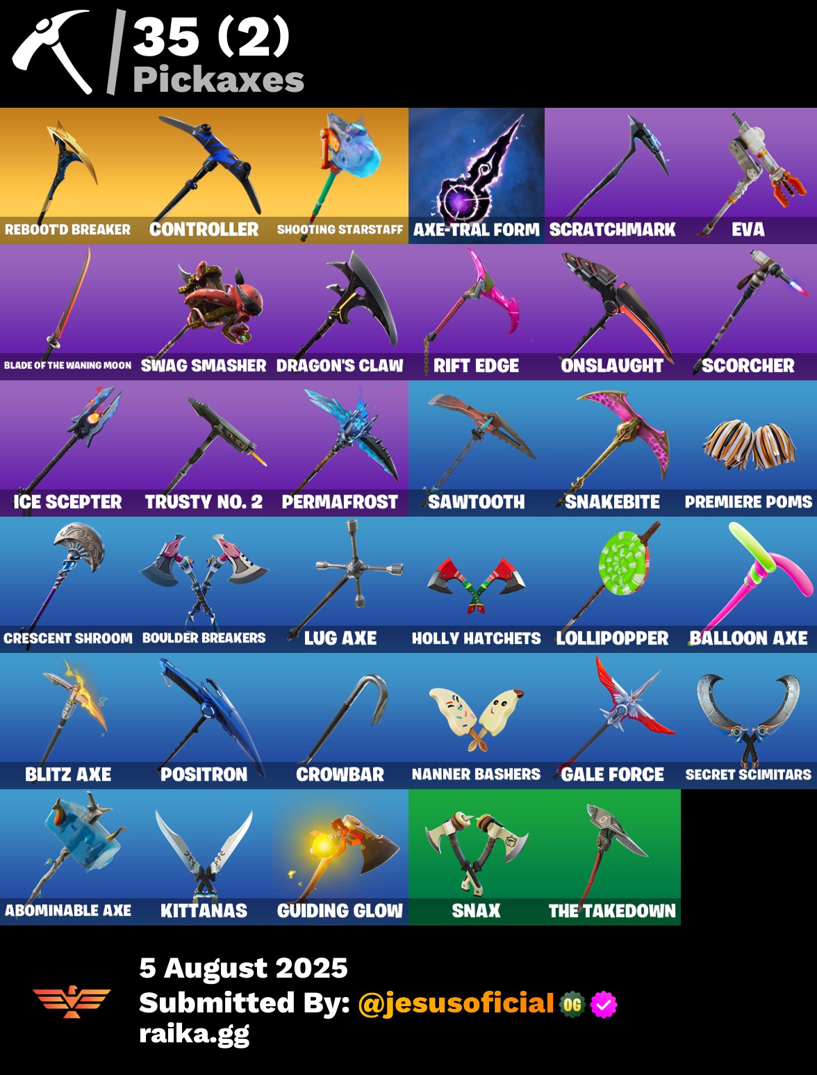 CUENTA FORTNITE 40 SKINS "THE REAPER + OMEGA STAGE 5 + TOMA LA L"