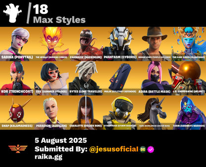 CUENTA FORTNITE 36 SKINS "CHANI + GWEN + EVIE"