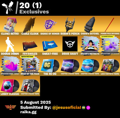 CUENTA FORTNITE 36 SKINS "CHANI + GWEN + EVIE"