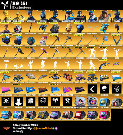 CUENTA FORTNITE 94 SKINS "STW OG + PASE MARVEL OG + LARA CROFT"
