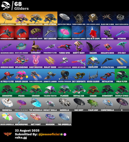 CUENTA FORTNITE 69 SKINS "STW OG + BANANIN + DERIVA"