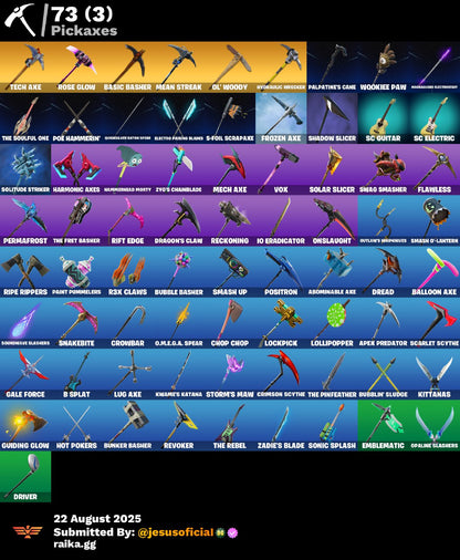 CUENTA FORTNITE 69 SKINS "STW OG + BANANIN + DERIVA"