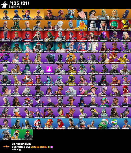 CUENTA FORTNITE 135 SKINS "STW OG"