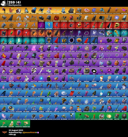 CUENTA FORTNITE 214 SKINS "GOLD MIDAS + JORDANS + STW OG + JUSTICIA NARANJA:"