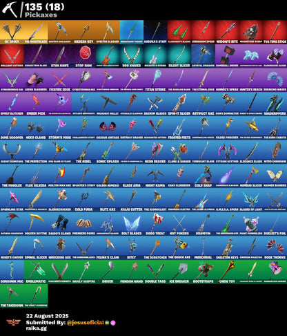 CUENTA FORTNITE 96 SKINS "FNCS RENEGADA + PETER GRIFIN + PASE DE LOS DIOSES"