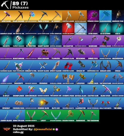 CUENTA FORTNITE 85 SKINS "IKONIK + STW OG + RAGE"