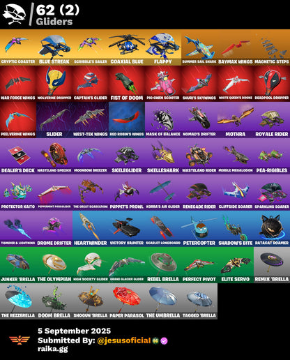 CUENTA FORTNITE 86 SKINS "JELTY + LINA SCORCH + TRILOGY"