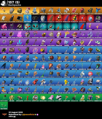 CUENTA FORTNITE 96 SKINS "FNCS RENEGADA + PETER GRIFIN + PASE DE LOS DIOSES"