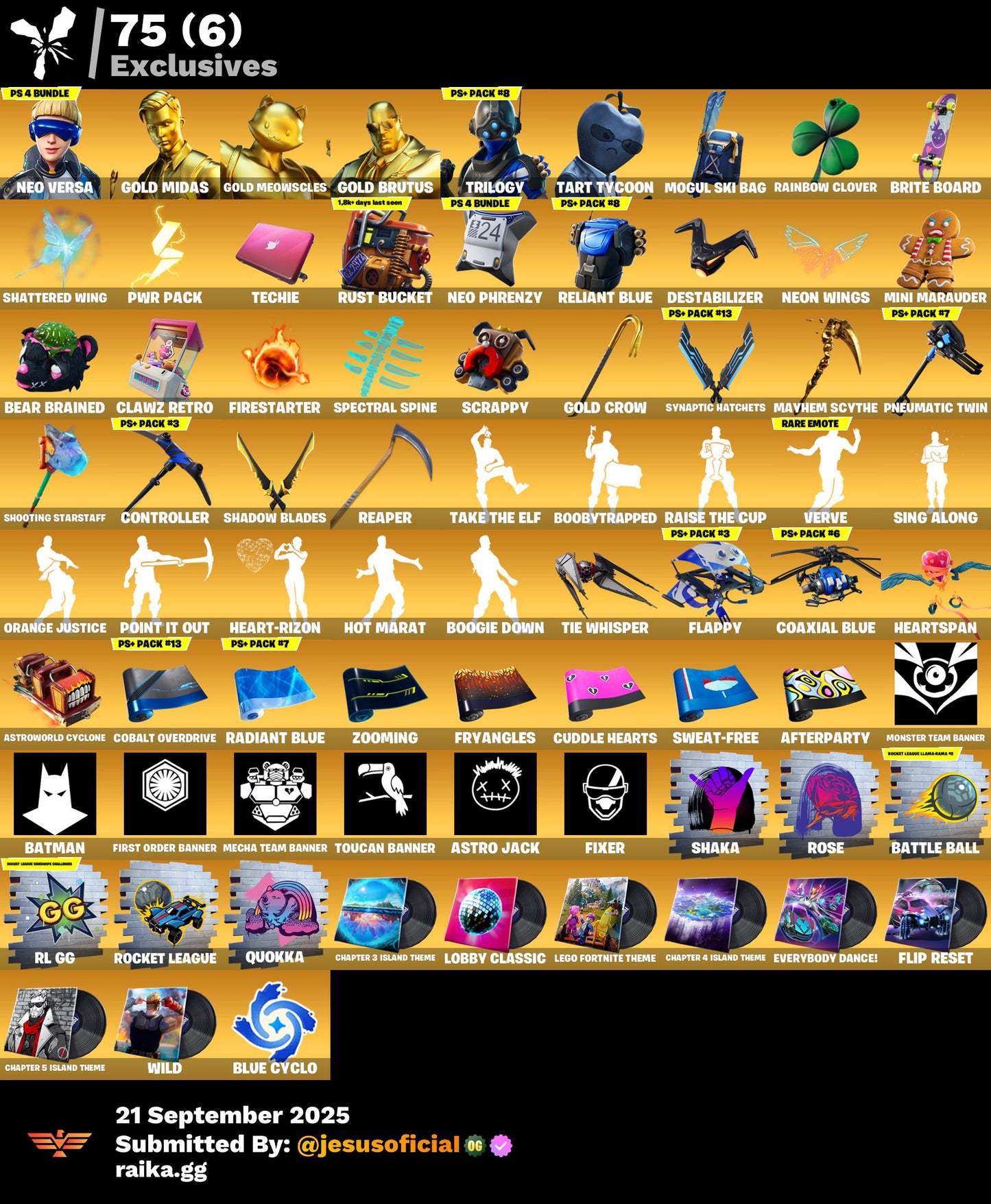 CUENTA FORTNITE 118 SKINS "GOLD MIDAS + NEO VERSA + LARA CROFT"
