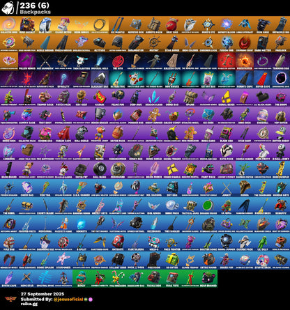 CUENTA FORTNITE 213 SKINS "GALAXY + TOMA LA L + THE REAPER"