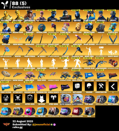 CUENTA FORTNITE 94 SKINS "STW OG + PASE MARVEL OG + LARA CROFT"