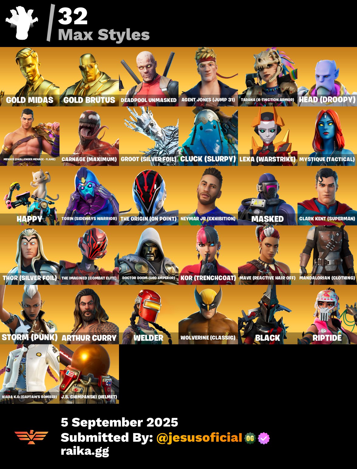 CUENTA FORTNITE 94 SKINS "STW OG + PASE MARVEL OG + LARA CROFT"